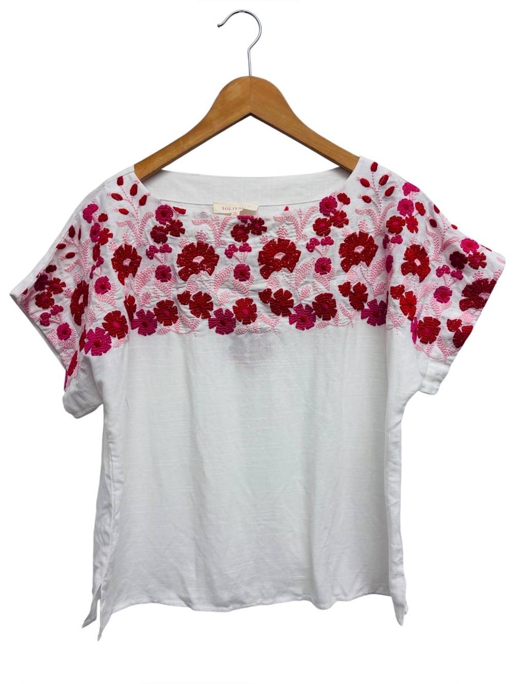 Solitaire Floral Embroidered Top